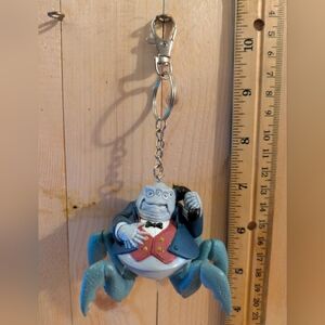 Blue and Red Crab Keychain
